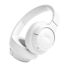 JBL Tune 720BT Wireless Over Ear Headphones with Mic, Pure Bass Sound - White