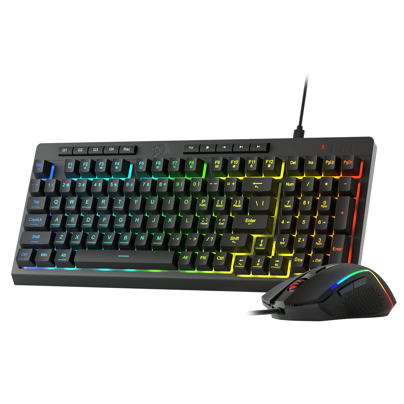 Wired Gaming Keyboard and Mouse Combo – view 2