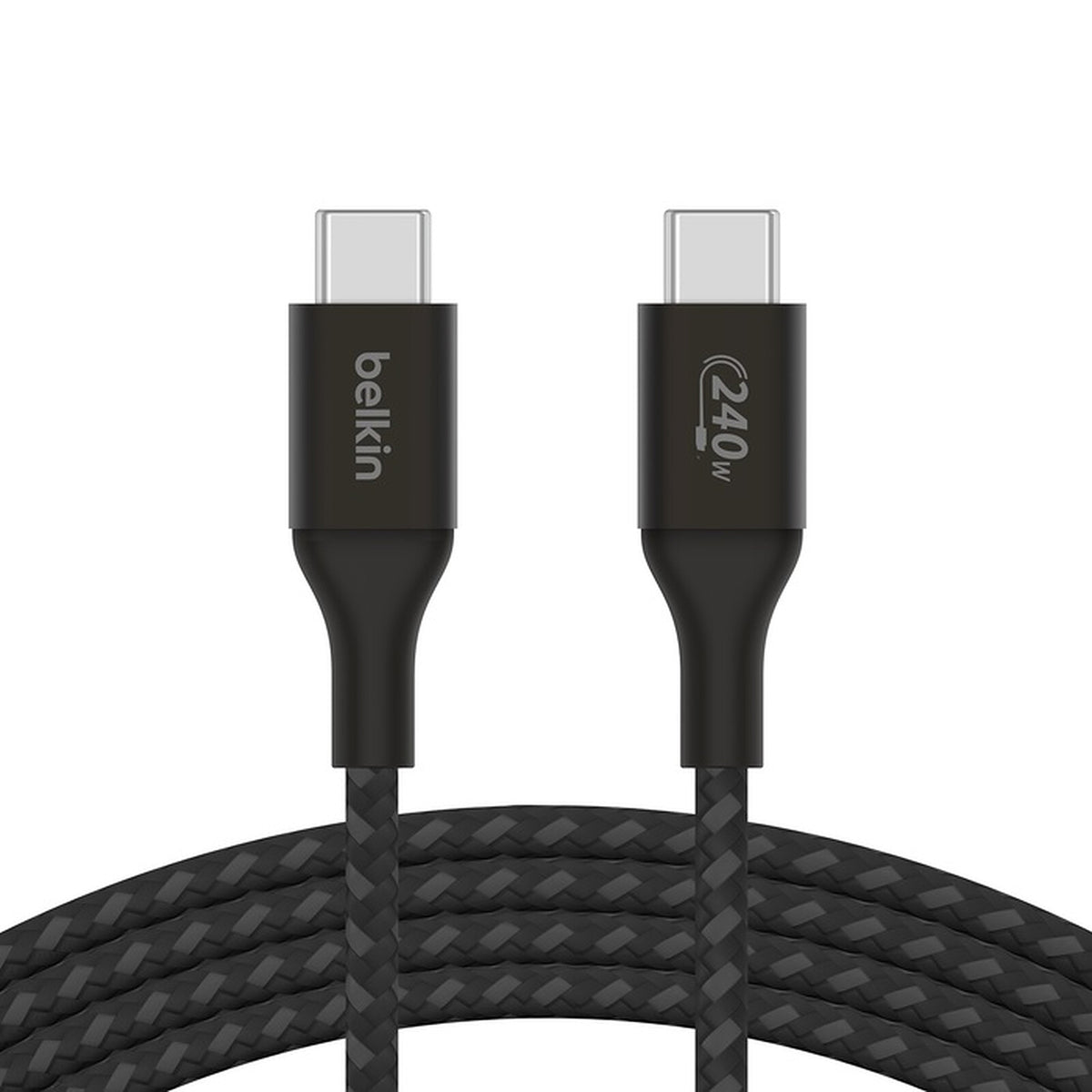 Belkin BoostCharge Pro Braided USB-C to USB-C Cable 240W, 3m – Black (CAB025)