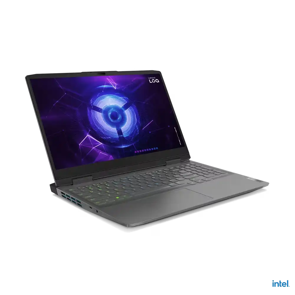 LENOVO LOQ-83GS002K2FE (LUNA GREY) + LOQ RGB MOUSE M100, CORE I5-12450HX, 8GB DDR5 + SLOT, NVME 512GB, RTX 2050 4GB, 15.6″ FHD 144HZ