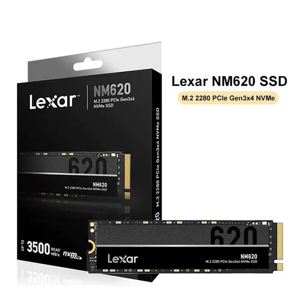 Lexar NM620 512GB NVMe M.2 SSD – 3500MB/s