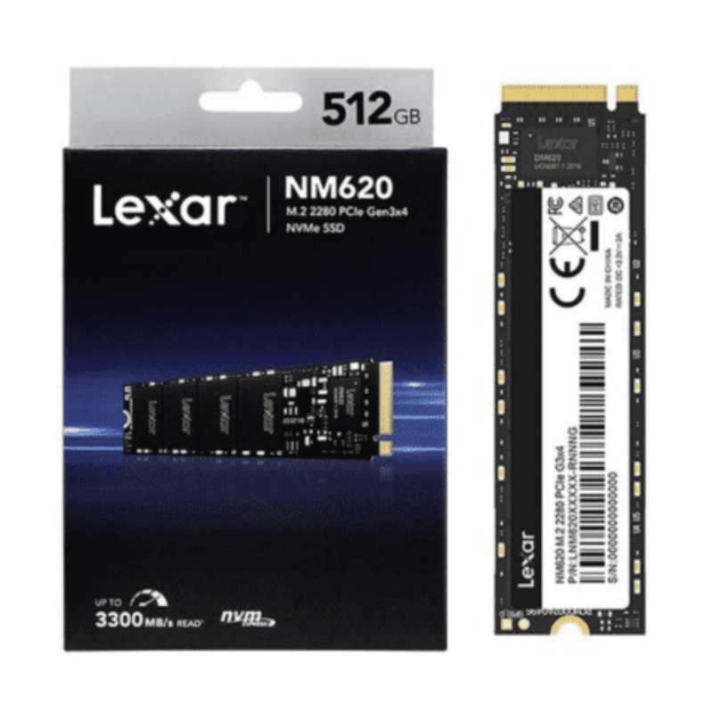 Lexar NM620 512GB NVMe M.2 SSD – 3500MB/s – view 2