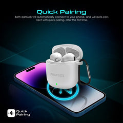 Promate Lima True Wireless Earbuds – White – view 2