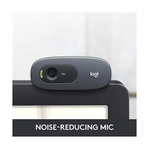 Logitech C270 HD webcam 720p, Widescreen HD Video Calling , Noise-Reducing Mic