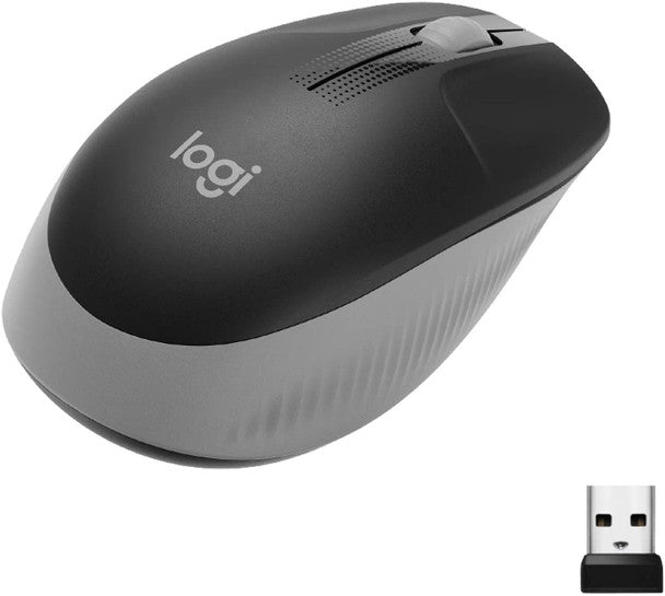 Logitech M190 Full-Size Wireless Mouse - Mid Grey | 910-005906