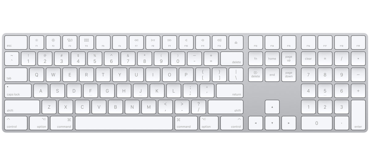 Apple Magic Keyboard with Numeric Keypad – White