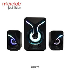 Microlab U270 2.1 Channel RGB Speaker For Desktop Entertainment Microlab