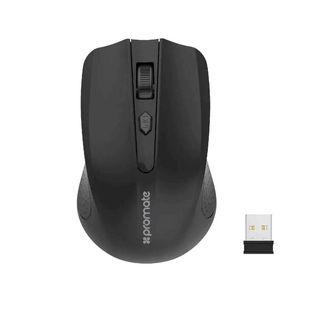 Promate 2.4GHz Wireless Ergonomic Optical Mouse Clix-8 Promate