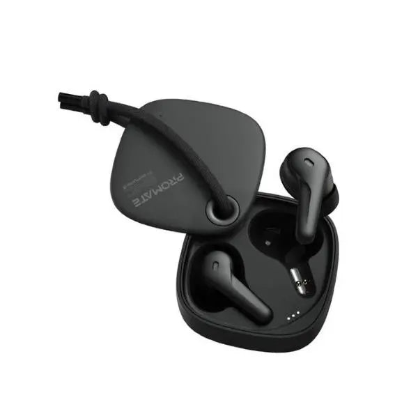 Promate High Definition ENC Earphones With IntelliTouch Black | FreePods-3 Promate