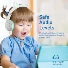 Promate KidSafe Kawaii Style Wireless Kids Headphone - PANDA.AQA Promate