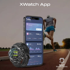 Promate XWatch-R19 1.53" Round Screen Fitness Tracker Smartwatch with BT Calling