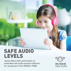 Promate, Jewel, HD Stereo KidSafe Wired Headset - Aqua - JEWEL.BUBBLEGUM Promate