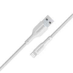 Promate, XCord-Ai, High Tensile Strength Data & Charge Cable for Apple Devices - White Promate