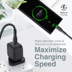 Promate, XCord-CC, High Tensile Strength Data & Charge USB-C Cable - Black Promate
