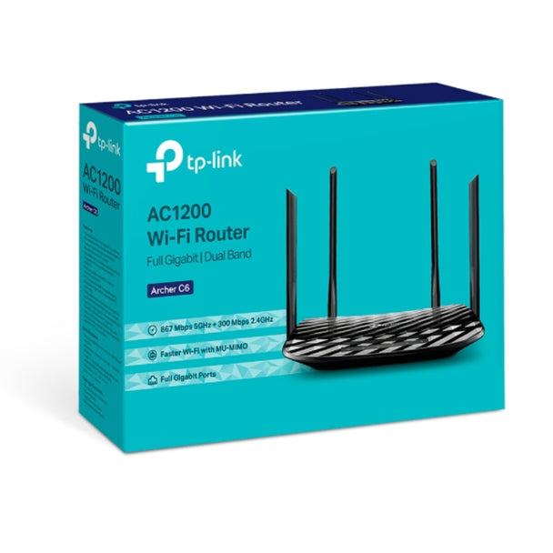 TP-Link AC1200 Wireless MU-MIMO Gigabit Router | Archer C6