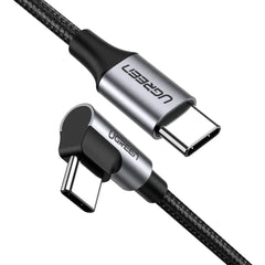 Ugreen USB-C to Angled USB-C Fast Charge & Data Cable 2M Black 50125 Ugreen