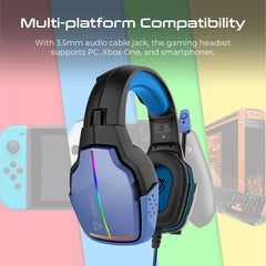 Vertux Havana High Definition Audio Immersive Gaming Headset - Blue