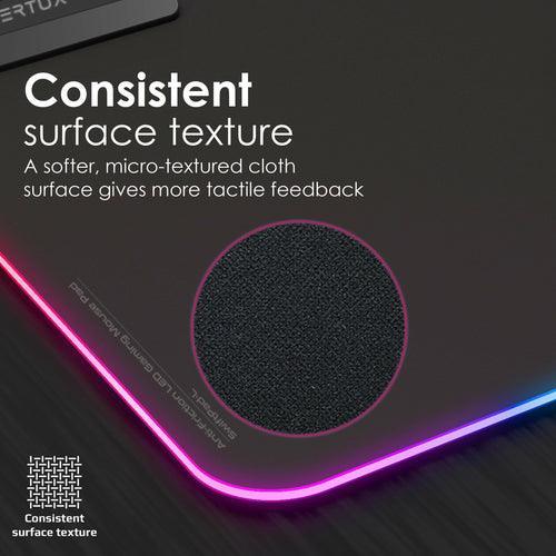 Vertux SwiftPad-L Game Immersion™ Smooth Scrolling RGB LED Gaming Mouse Pad