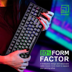 Vertux VertuPro-80 Hyper Speed TenKeyless Mechanical Keyboard