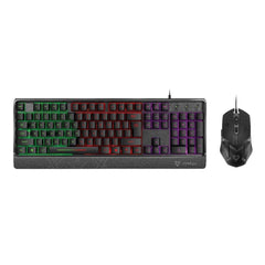 Vertux, Orion Backlit Ergonomic Wired Gaming Keyboard & Mouse A/E - Black