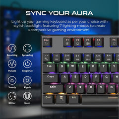 Vertux, Tactical Advance Performance Mechanical Keyboard A/E - Black