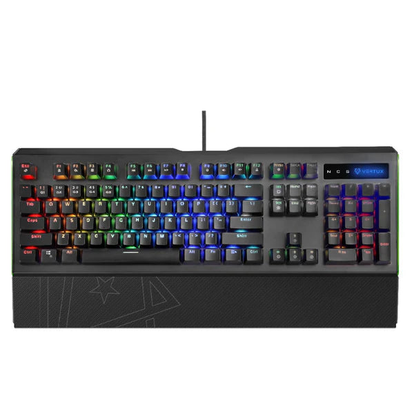 Vertux, Toucan Pro-Gamer Mechanical Wired Gaming Keyboard A/E - Black