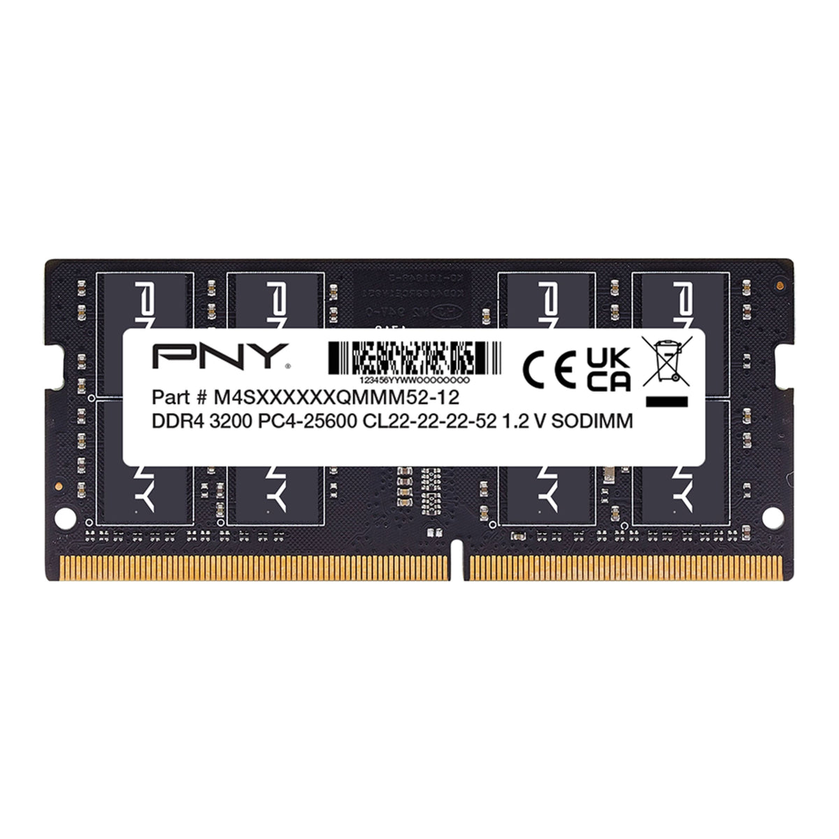 PNY 16GB DDR4 3200MHz Laptop RAM (CL22)