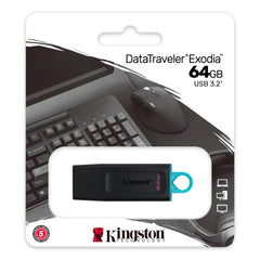 Kingston DataTraveler Exodia 64GB USB 3.2 Flash Drive DTX/64GB