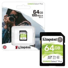 Kingston Canvas Select 64GB microSD Card with Adapter – 100MB/s – view 3