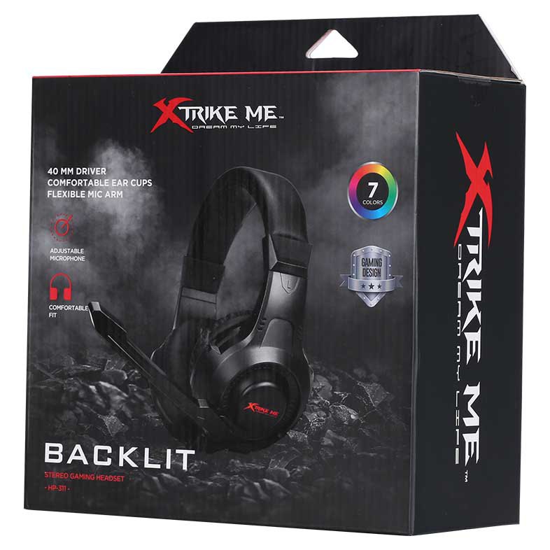 Xtrike Me HP-311 Gaming Headset with Mic – LED – view 2